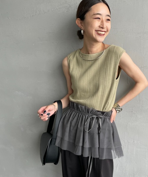 nenom つけ襟 付け襟 「nenom/ネノム」 マルチWAY チュールフリル付け