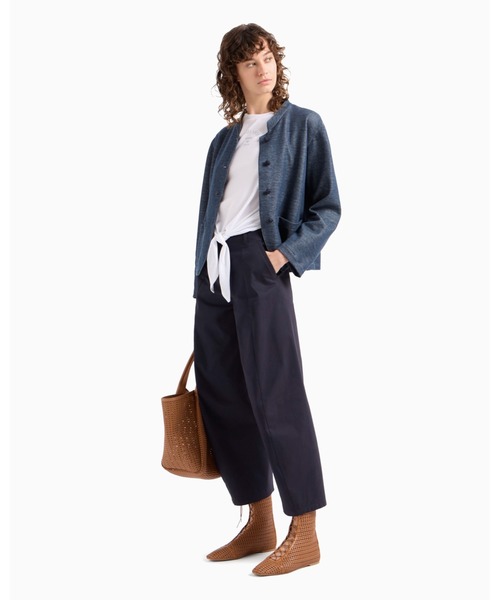 tシャツ 「エンポリオ アルマーニ」Tシャツ 軽量ジャージー ノット レディース EMPORIO ARMANI tシャツ 「エンポリオ アルマーニ」Tシャツ 軽量