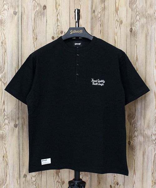 Schott N.Y.C tシャツ HENLEY T-SHIRT FINEST QUALITY BUILT