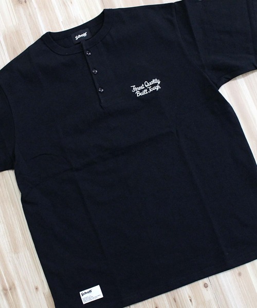 Schott N.Y.C tシャツ HENLEY T-SHIRT FINEST QUALITY BUILT
