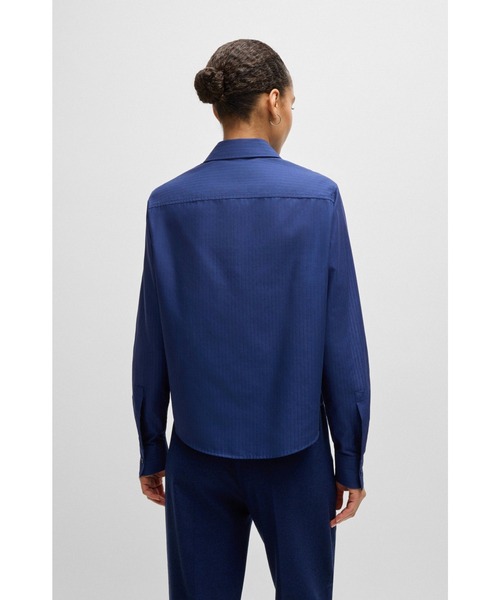 BOSS（HUGO BOSS） ブラウス シャツ レギュラーフィットブラウス
