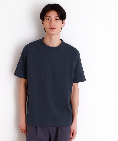 THE SHOP TK tシャツ ジオメトリックリンクス半袖Tシャツ