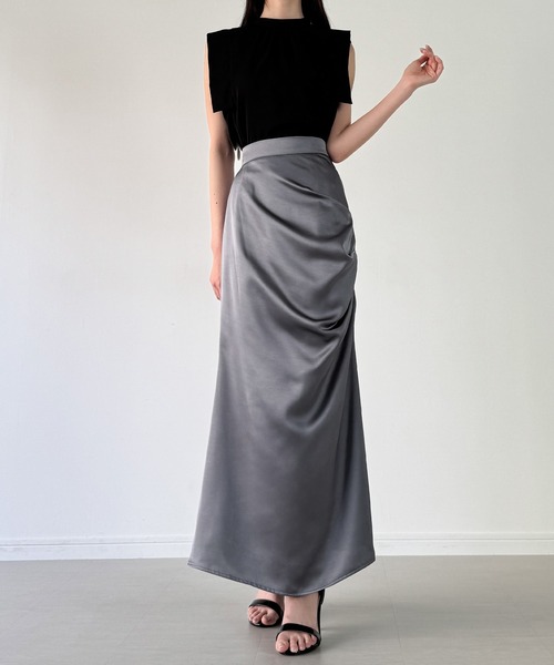 sustainaドレープマーメイドスカート Sustainableドレープマーメイドスカート | スナイデル(SNIDEL