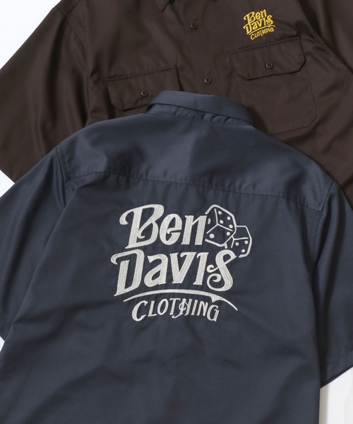 人気のクリスマスアイテムがいっぱい！ DAVIS BEN シャツ SHIRT SS NEEDLEWORK DAVIS/ベンデイビス トップス