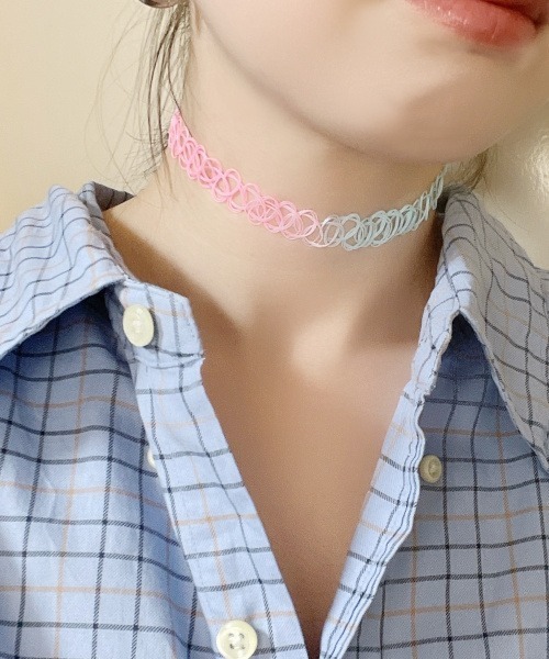 B.I.D. チョーカー 「ワイヤータトゥーチョーカー/Y2K 平成ギャル 推し