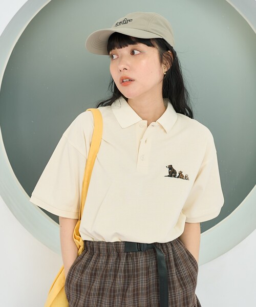 今季新作　ファイア刺繍ポロシャツ　M FREAK'S STORE（フリークスストア） tシャツ Foxfire × FREAK'S STORE