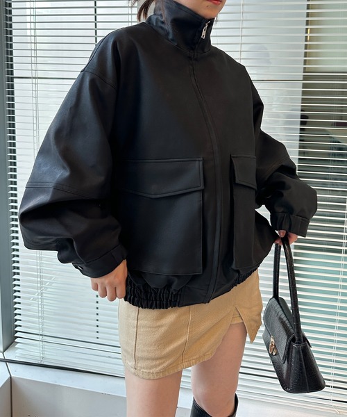 「solleim」 「Ranan」ブルゾン M ブラウン レディース_画像3