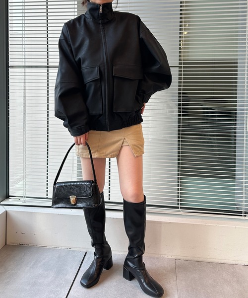 「solleim」 「Ranan」ブルゾン M ブラウン レディース_画像8