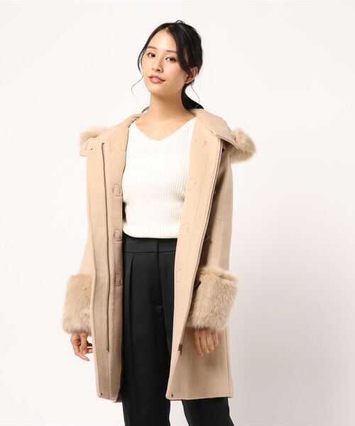 「rienda」 ダッフルコート MEDIUM ライトベージュ レディース_画像5