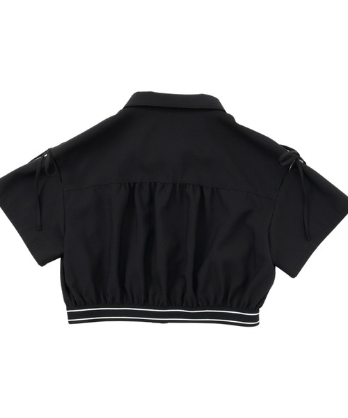 セットアップ 「速乾、接触冷感」肩あきバイカラーシャツ＆スカートセットアップ キッズ 子供服 女の子の画像