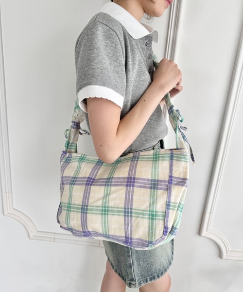 チェック柄ショルダーバッグ チェック柄ショルダーバッグ