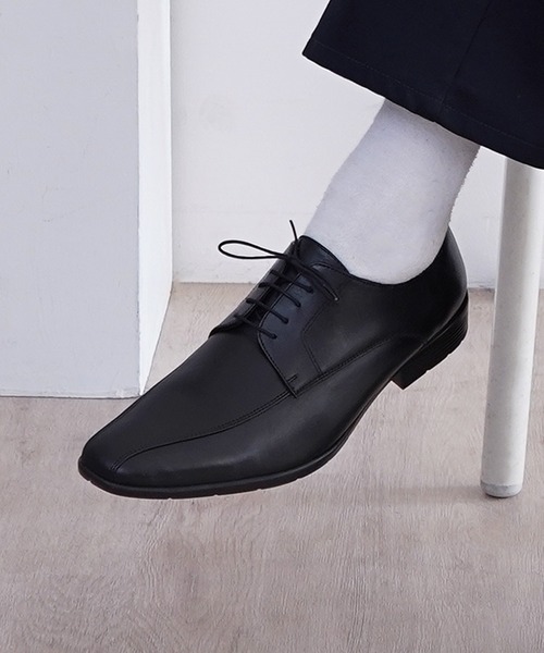 PR01. ビジネスシューズ Robe pleine スワールモカシン 外羽根スクエア