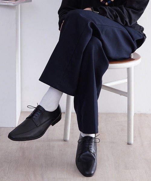PR01. ビジネスシューズ Robe pleine スワールモカシン 外羽根スクエア