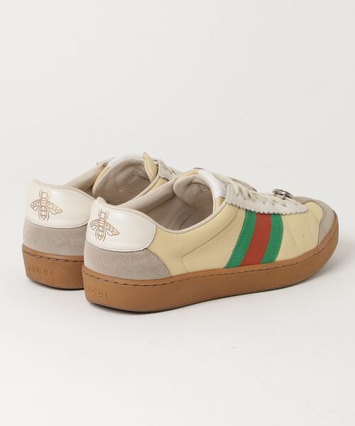 GUCCI 「GUCCI」 ローカットスニーカー 37 イエロー レディース