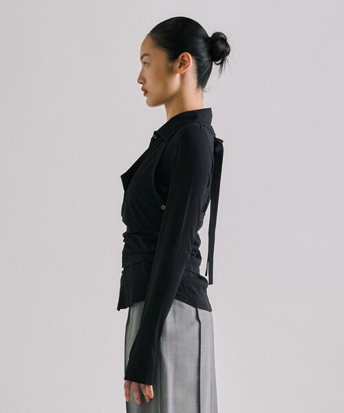 UNITED TOKYO ポロシャツ ポロ 「3way」Halterneck Layered Polo