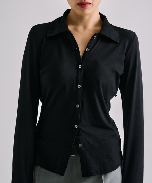 ポロシャツ ポロ 「3way」Halterneck Layered Polo｜ウォッシャブル/ロンT/夏服 レディース UNITED TOKYO ポロシャツ ポロ 「3way」Halterneck Layered Polo