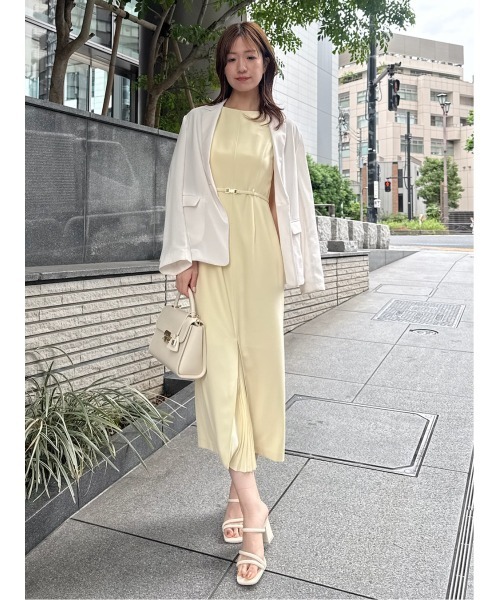 Sustainable スナイデル　ワンピース　LGLY Sustainableクロシェライクニットワンピース(マキシ・ロング