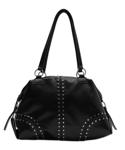 スタッズ付き ブラック WEGO（ウィゴー） ショルダーバッグ バッグ WEGO/スタッズBIGボストン