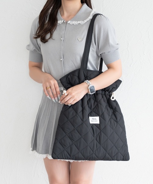 Miridy トートバッグ 推し活「オシイロ」ナイロンキルティング