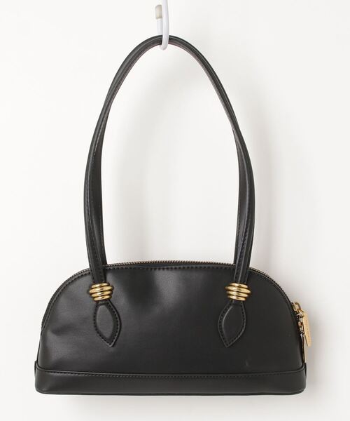 charles&keith黒レザーハンドバッグ CHARLES ＆ KEITH 「charles&keith」 ハンドバッグ - ブラック