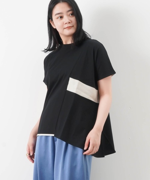 「LUCA/LADY LUCK LUCA」 半袖Tシャツ FREE ブラック レディース LADY LUCK LUCA 「LUCA/LADY LUCA」 半袖Tシャツ FREE ブラック