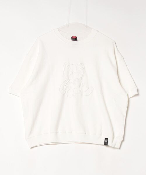 ダブルスタンダード ニット レディースザックリ大きめニット フリーサイズ DOUBLE STANDARD CLOTHING ニット セーター ベアプリント裏毛