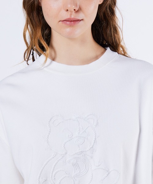 DOUBLE STANDARD CLOTHING ニット セーター ベアプリント裏毛