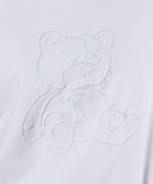 ニット セーター ベアプリント裏毛ニット レディース DOUBLE STANDARD CLOTHING ニット セーター ベアプリント裏毛