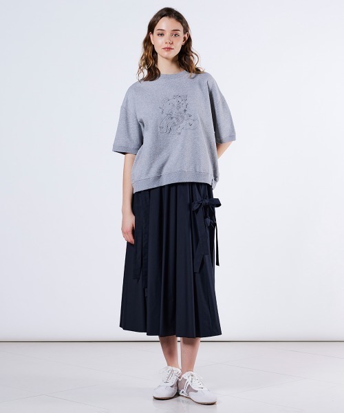 DOUBLE STANDARD CLOTHING ニット セーター ベアプリント裏毛