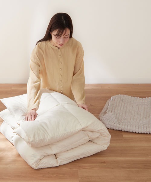 クッション クッションカバー クッションになる布団収納ケース ぽこ