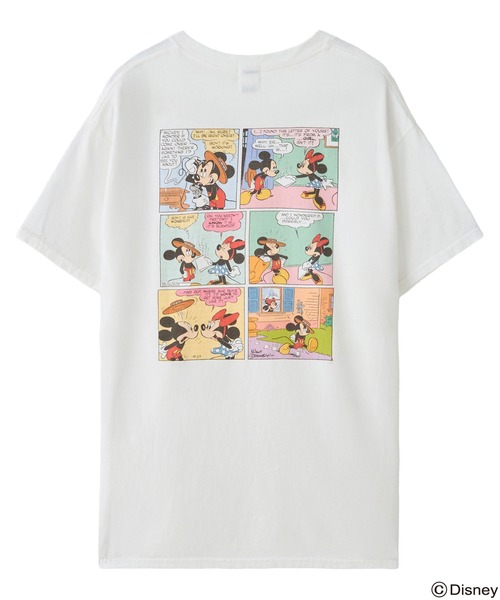 tシャツ MICKEY AND FRIENDS/COMIC PRINT S/S TEE レディース