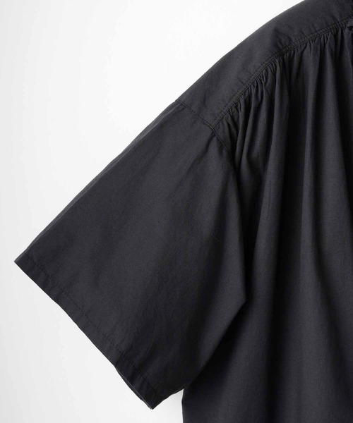 crinkle コットンフリルカラー半袖シャツワンピース crinkle ワンピース 「crinkle crinkle」cotton frill collar