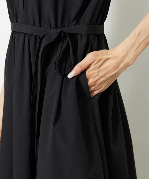 MICHEL KLEIN（ミッシェルクラン） ワンピース キーネックギャザー