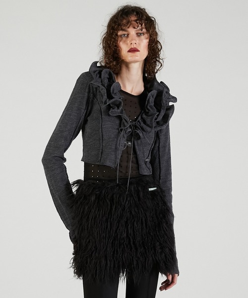 カーディガン 「2025Autumn Pre-Order」フリルウェーブカーディガン / Frill Wave Cardigan レディース