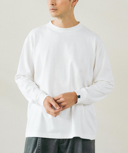 【新品】loopwheer lowercase 長袖Ｔシャツ　ループウィラー LOOPWHEELER tシャツ for LOWERCASE ツリテンジク ロング