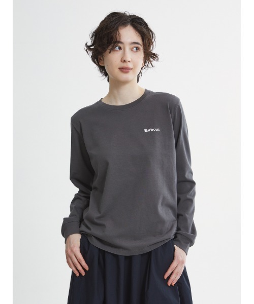 Barbour（バブアー） tシャツ ワンポイント ロゴ ロングスリーブT