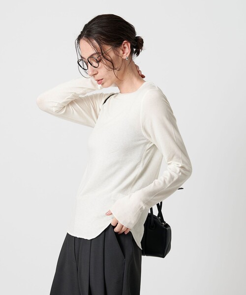 tシャツ セルロースウールブレンド クルーネックカットソー レディース | BEAUTY＆YOUTH UNITED ARROWS | 01