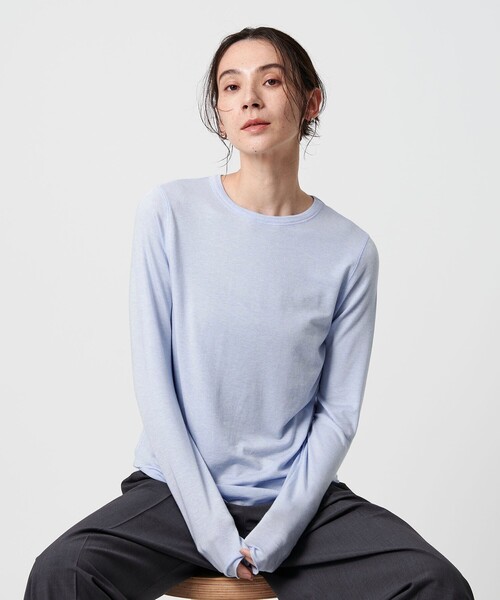 tシャツ セルロースウールブレンド クルーネックカットソー レディース | BEAUTY＆YOUTH UNITED ARROWS