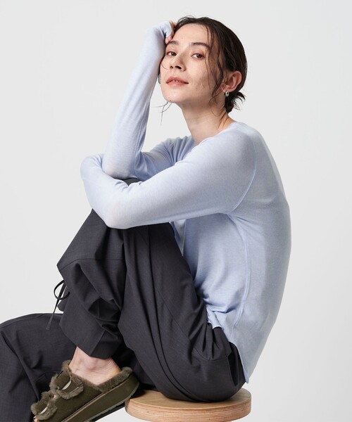 tシャツ セルロースウールブレンド クルーネックカットソー レディース | BEAUTY＆YOUTH UNITED ARROWS | 08