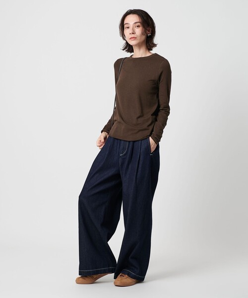 tシャツ セルロースウールブレンド クルーネックカットソー レディース | BEAUTY＆YOUTH UNITED ARROWS | 24