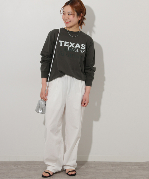 「JOURNAL STANDARD relume」 長袖カットソー FREE ベージュ レディース_画像2