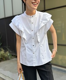 「NOLLEY'S」 半袖ブラウス 38 ブルー系その他6 レディースの画像2