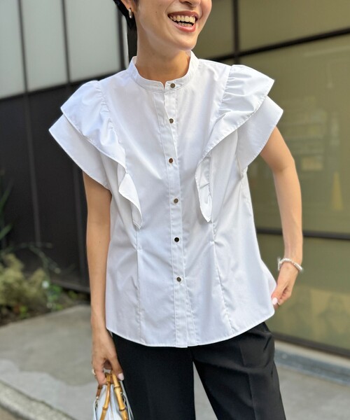 「NOLLEY'S」 半袖ブラウス 38 ブルー系その他6 レディースの画像2