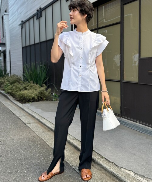 「NOLLEY'S」 半袖ブラウス 38 ブルー系その他6 レディースの画像3