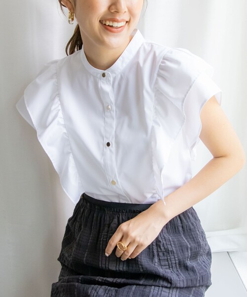 「NOLLEY'S」 半袖ブラウス 38 ブルー系その他6 レディースの画像4