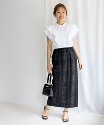 「NOLLEY'S」 半袖ブラウス 38 ブルー系その他6 レディースの画像6