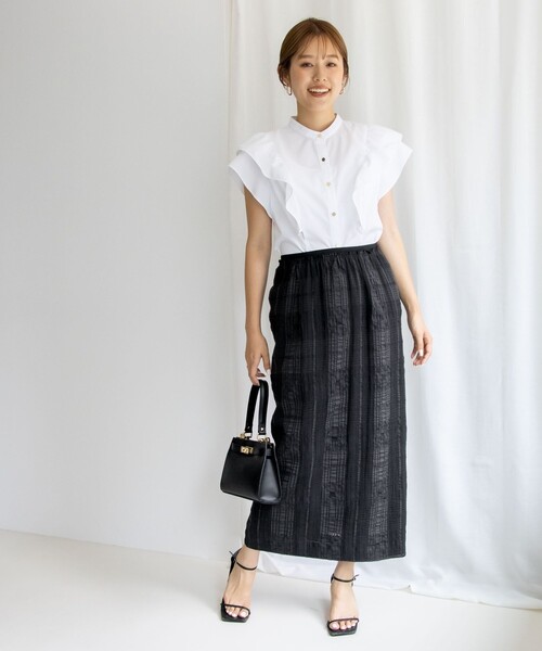 「NOLLEY'S」 半袖ブラウス 38 ブルー系その他6 レディースの画像6