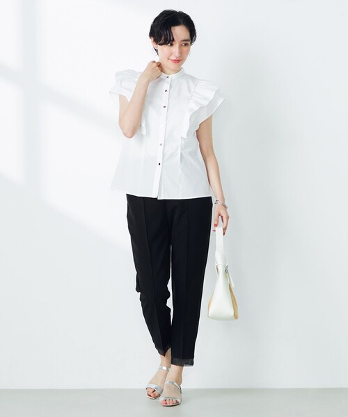 「NOLLEY'S」 半袖ブラウス 38 ブルー系その他6 レディースの画像8