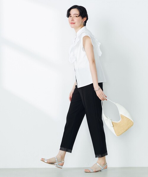 「NOLLEY'S」 半袖ブラウス 38 ブルー系その他6 レディースの画像9