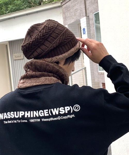 ARCADE（アーケード） ニット帽 ニットキャップ 暖か2点セット 裏ボア
